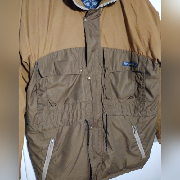 VINTAGE 80'S SNOW GOOSE/CANADA GOOSE DOWN MEN JACKET SIZE S Two-tone Brown - Picture 4 of 8